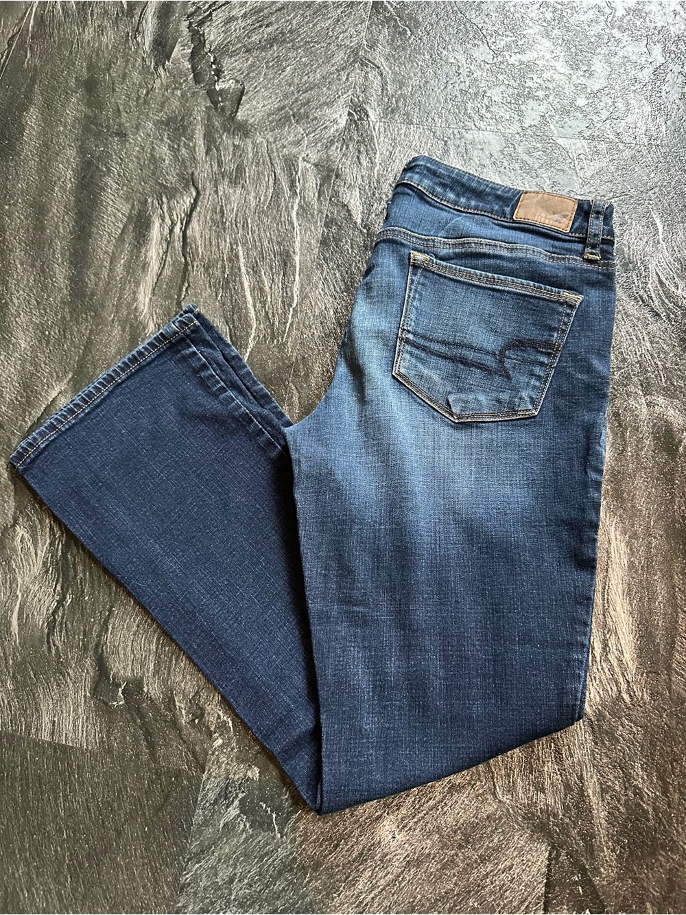 12S Skinny Kick American Eagle Dark Blue Jeans